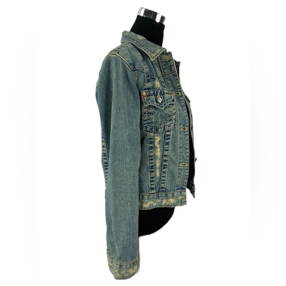 SOLD 😁 True Religion Distressed Denim Jacket - Picture 4 of 12